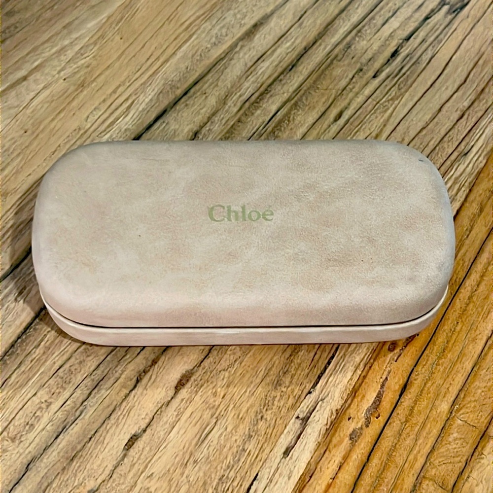 CHLOE SUNGLASS CASE NUDE NATURAL
